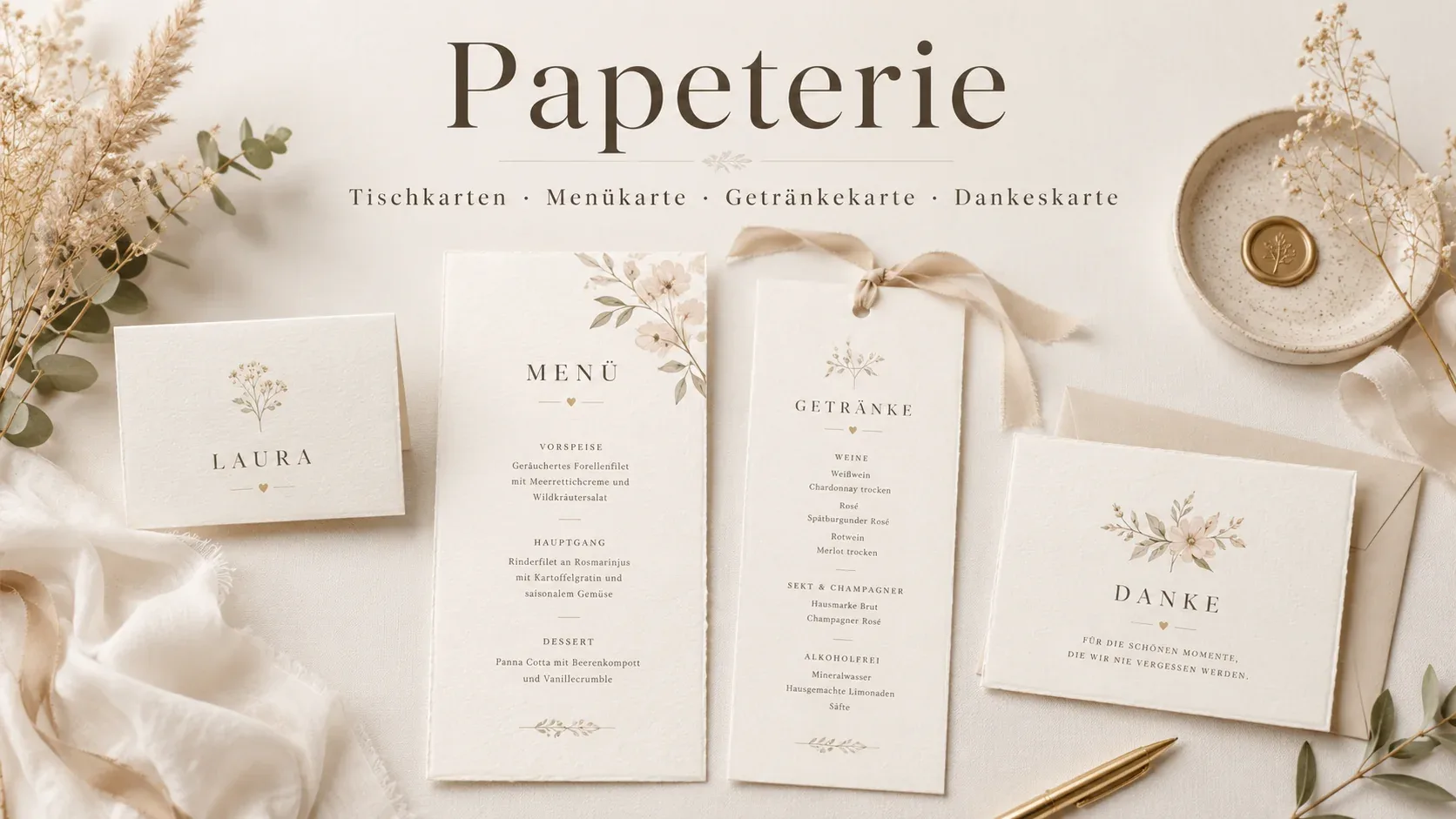 Hochzeitspapeterie im Harz: Arten & Ideen | Harzglück